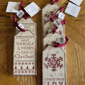 Wooden Wine Bottle Gift Tags - Primitives by Kathy Set of 6